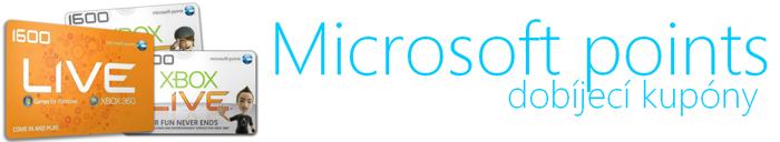 Microsoft MS points dobíjecí kupóny