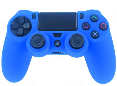 Silikonový obal PS4 modrý