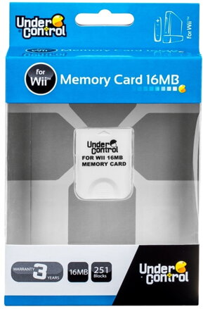 Wii paměťová karta 16 MB bílá