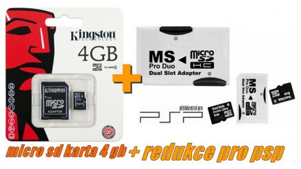 PSP Paměťová karta 4 GB