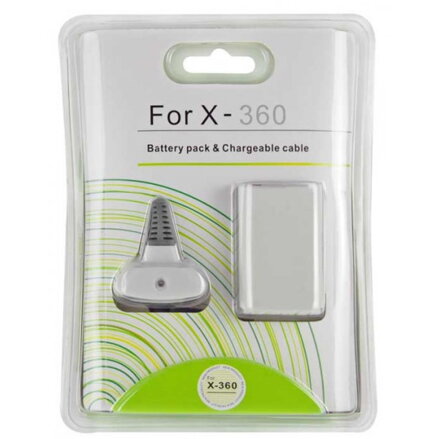 XBOX 360 Baterie 4800mAh + nabíjecí kabel 