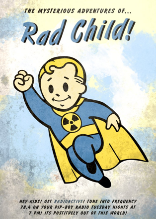Plakát Fallout Rad Child
