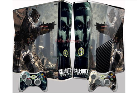 Xbox 360 Slim polep COD Ghost