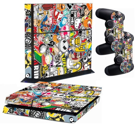 PS4 polep Sticker Bomb