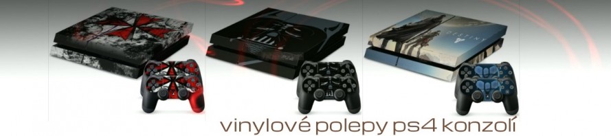 Polepy ps4 konzolí