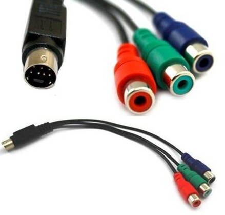 S-Video samec kabel na 3-RCA samice 20cm