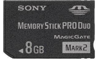 Sony Memory Stick PRO DUO 8GB Mark2 